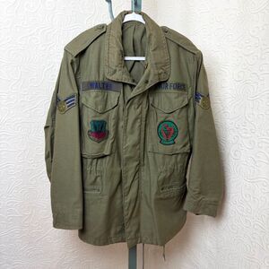 Vintage 1984 US Air Force M-65 Field Jacket Cold OG-107 123rd TCF TAC Small